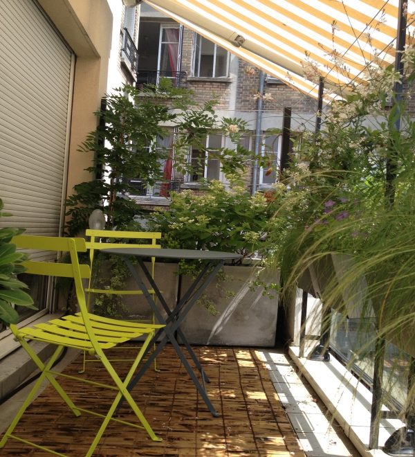 Balcoon balcon paris 12 paysagiste tapis naturel bambou