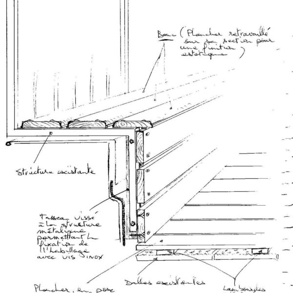 Balcoon paysagiste balcon paris 16 croquis construction banc sol