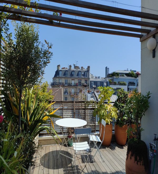 Balcoon paysagiste terrasse paris 12 au soleil repas