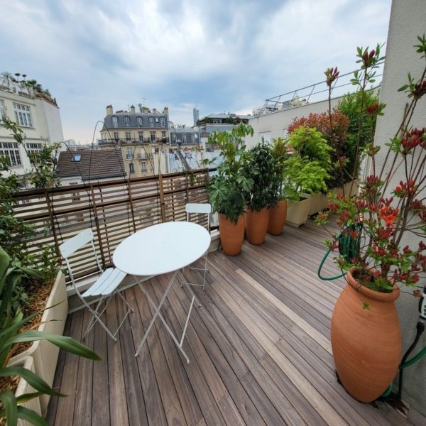 Balcoon paysagiste terrasse paris 12 coin repas