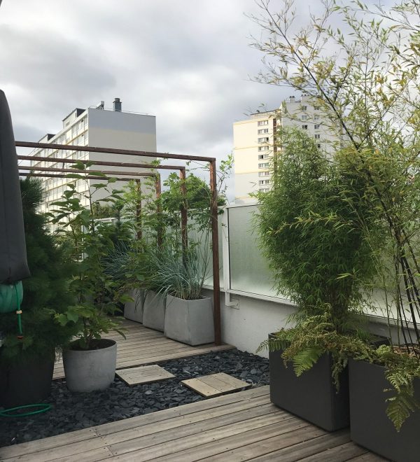Balcoon terrasse paysagiste ivry pas—japonais